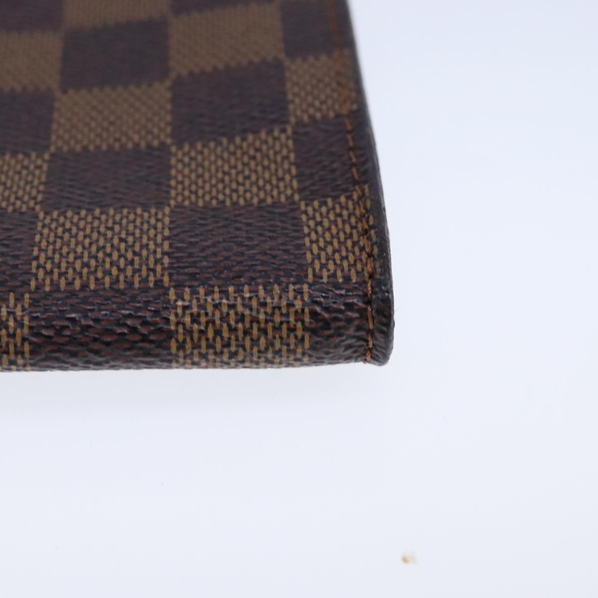 Louis Vuitton Pochette Accessoire Brown Canvas Clutch Bag (Pre-Owned)