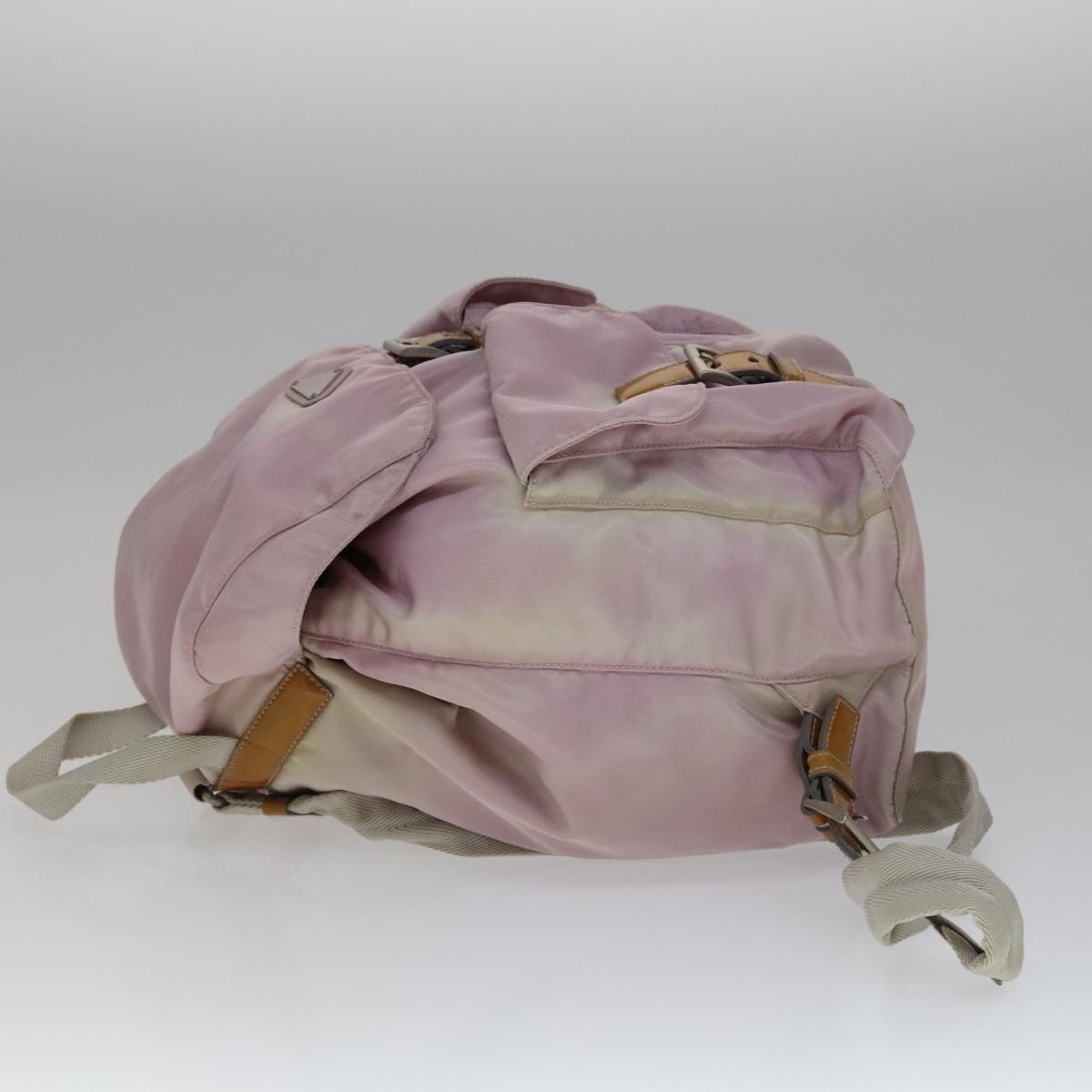 Prada Re-Nylon Pink Synthetic Backpack Bag (Pre-Owned)