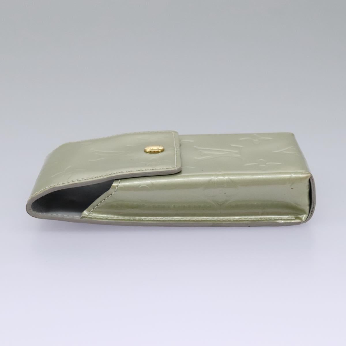 Louis Vuitton Etuit À Cigarettes Green Patent Leather Wallet (Pre-Owned)