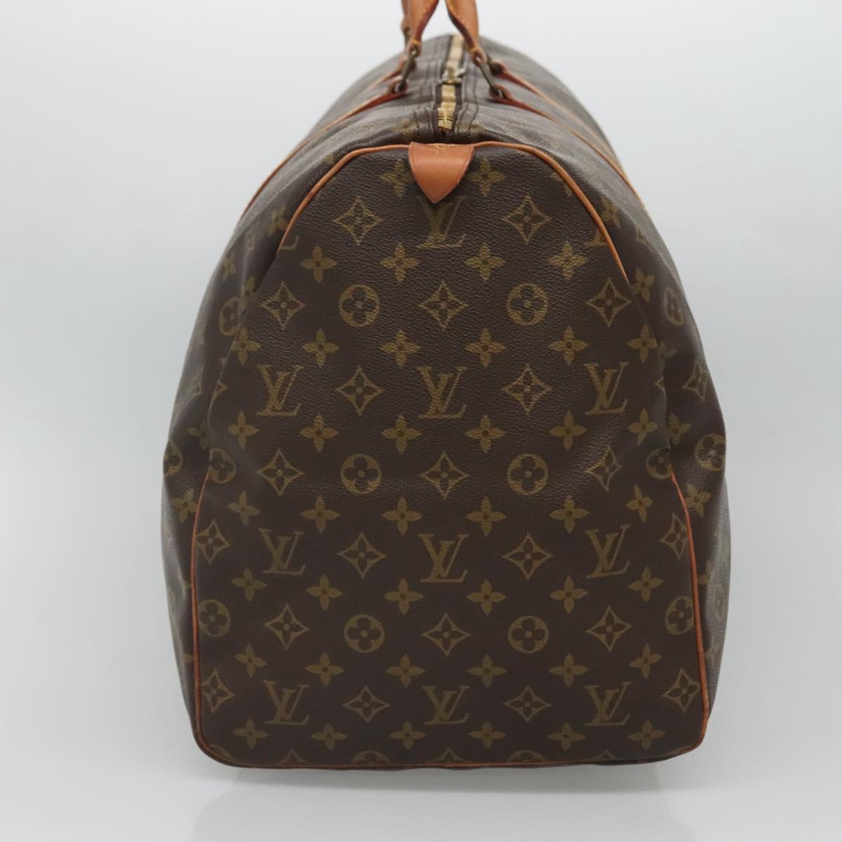 Louis Vuitton Keepall 60 Black Canvas Travel Bag (Pre-Owned)