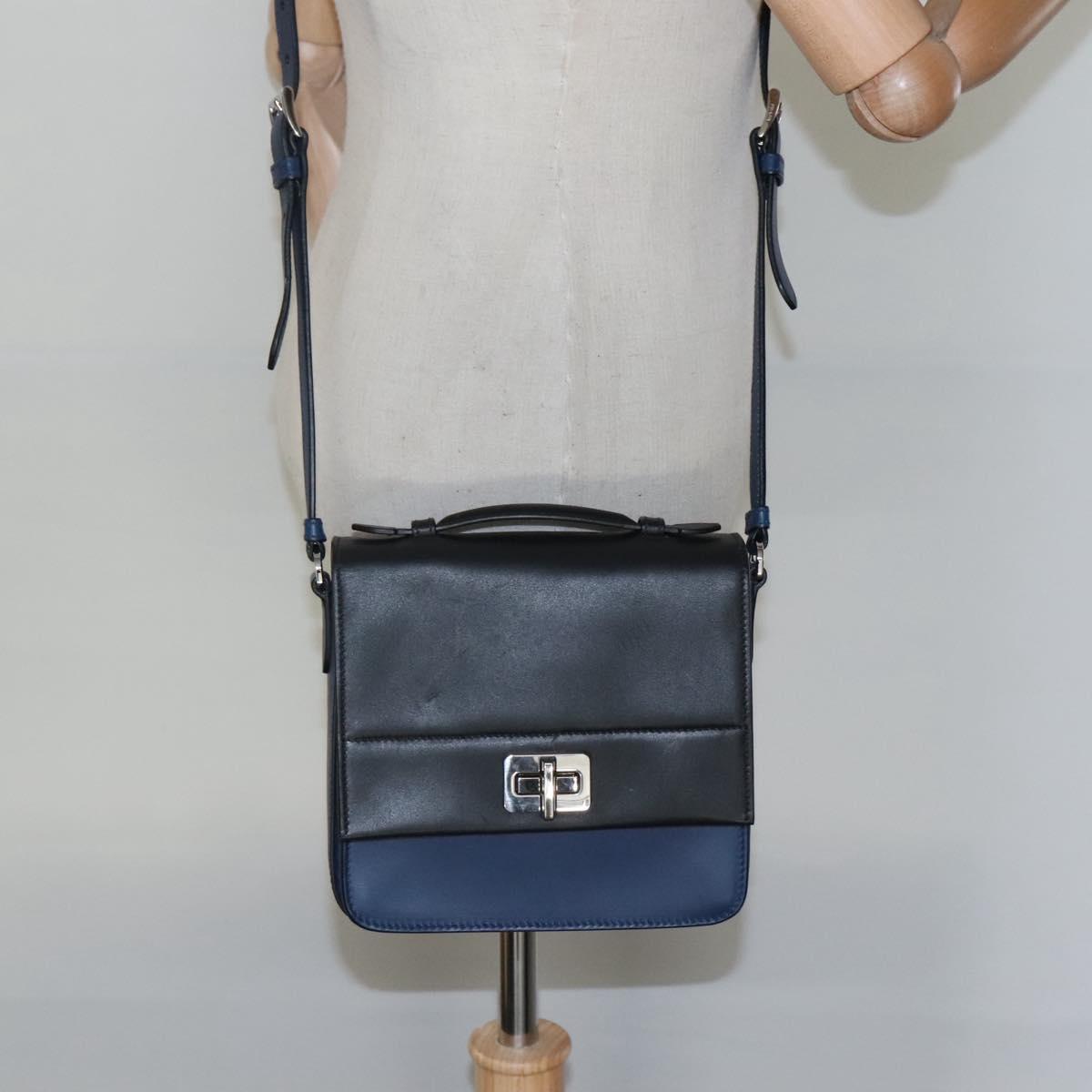 Prada Black Leather Shoulder Bag (Pre-Owned)