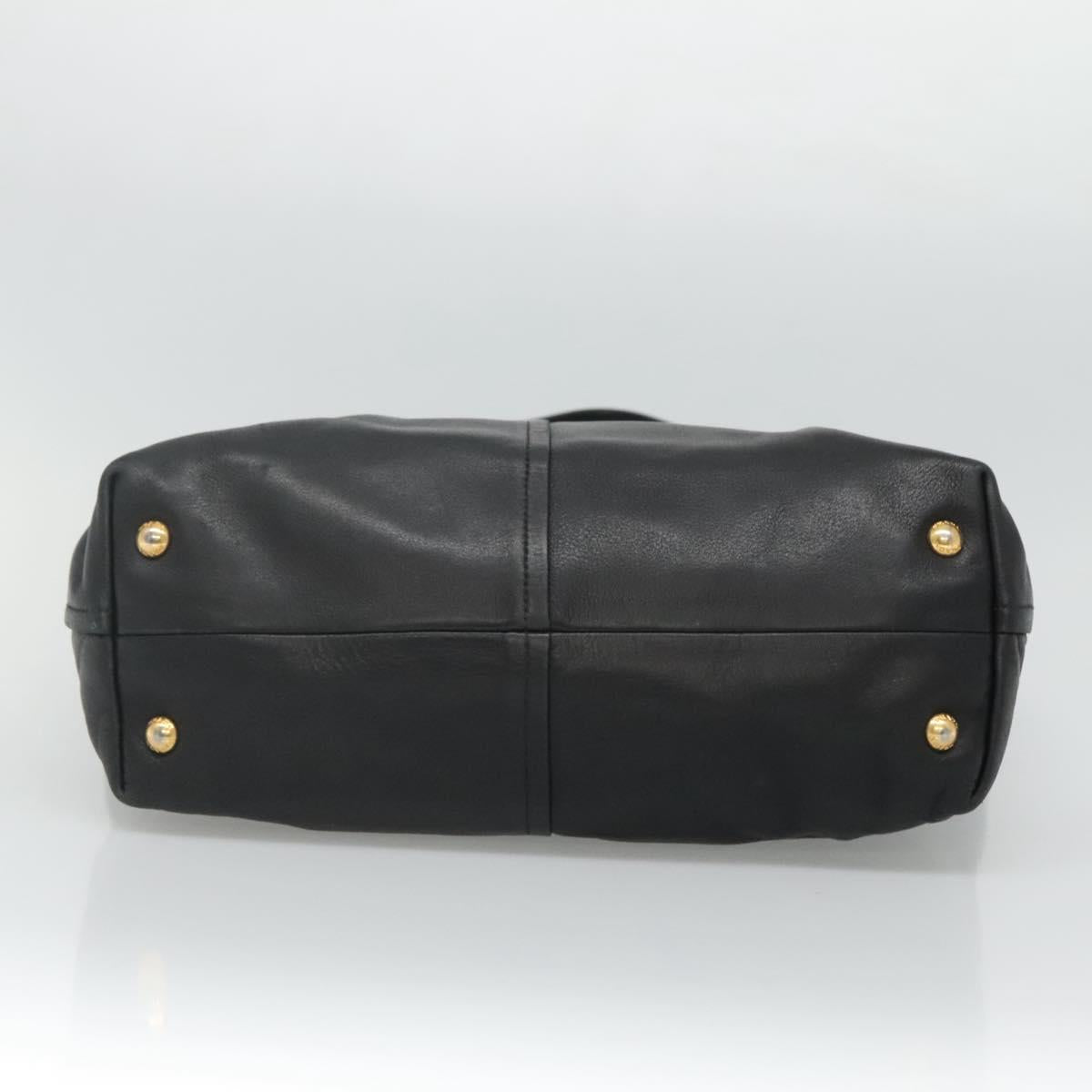 Prada Vitello Black Leather Tote Bag (Pre-Owned)