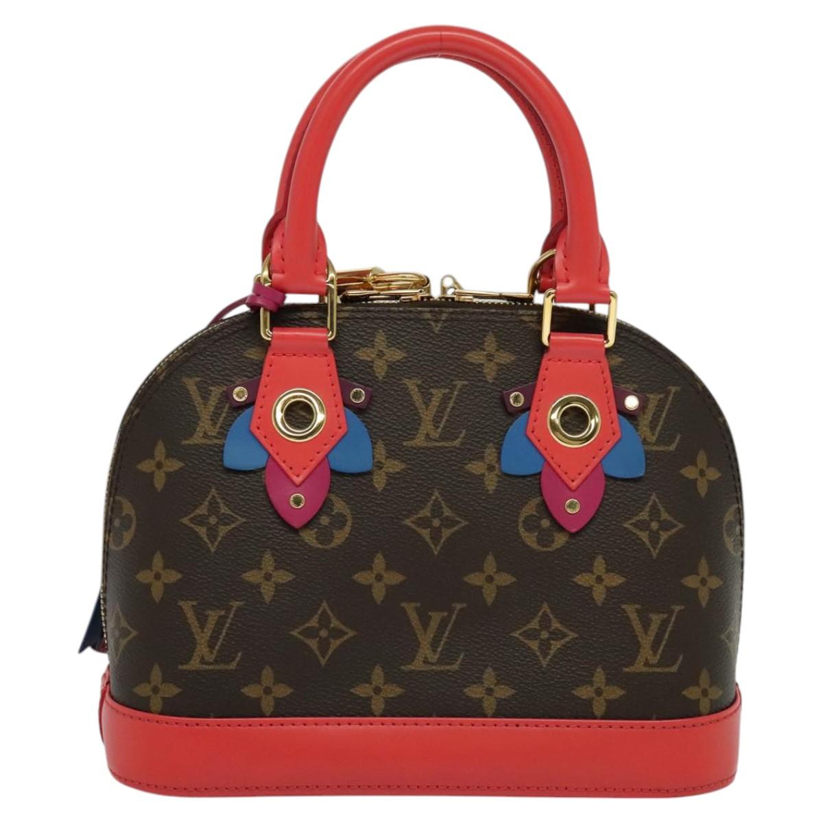 Louis Vuitton Alma Bb Red Canvas Handbag (Pre-Owned)