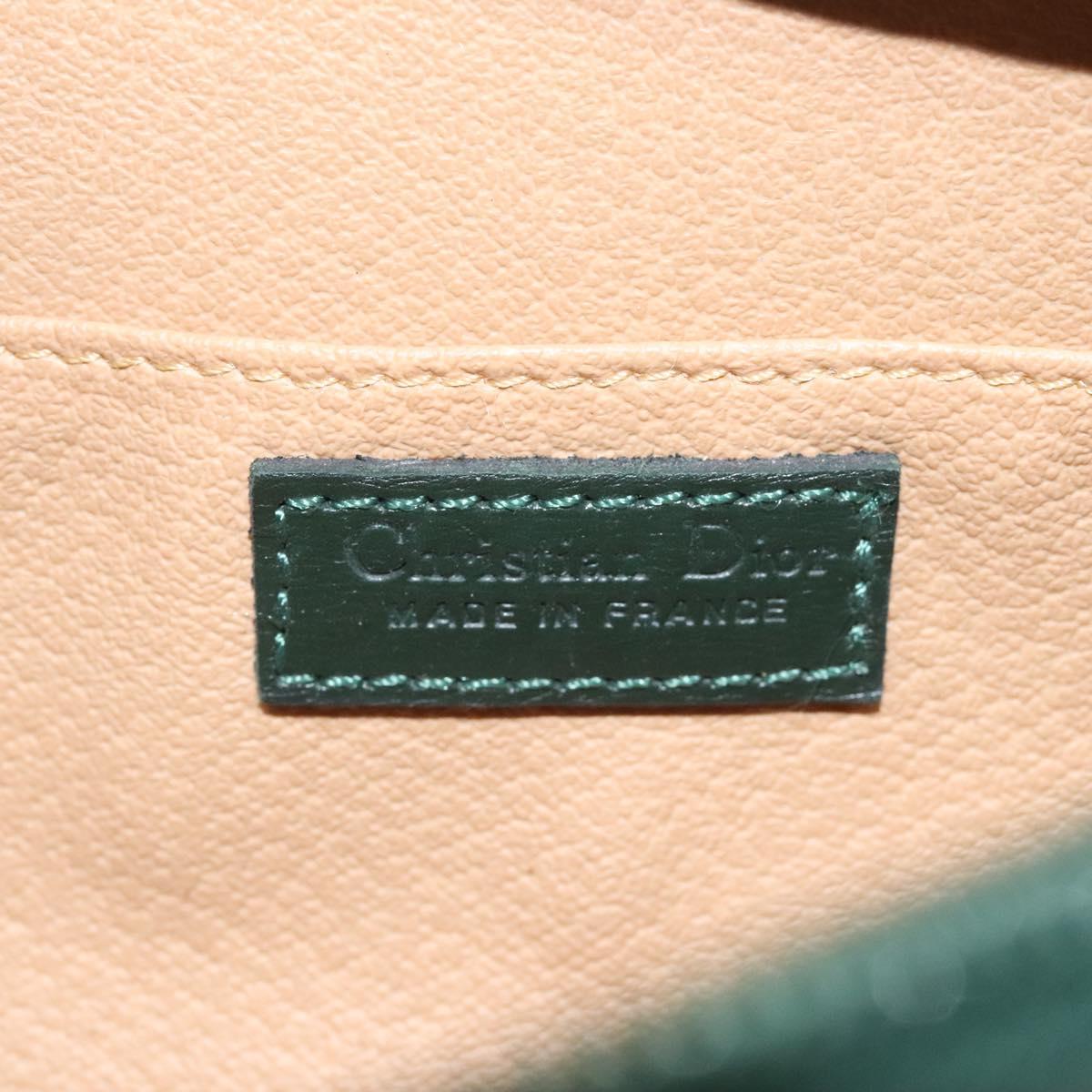 Dior Trotter Green Canvas Clutch Bag (Pre-Owned)