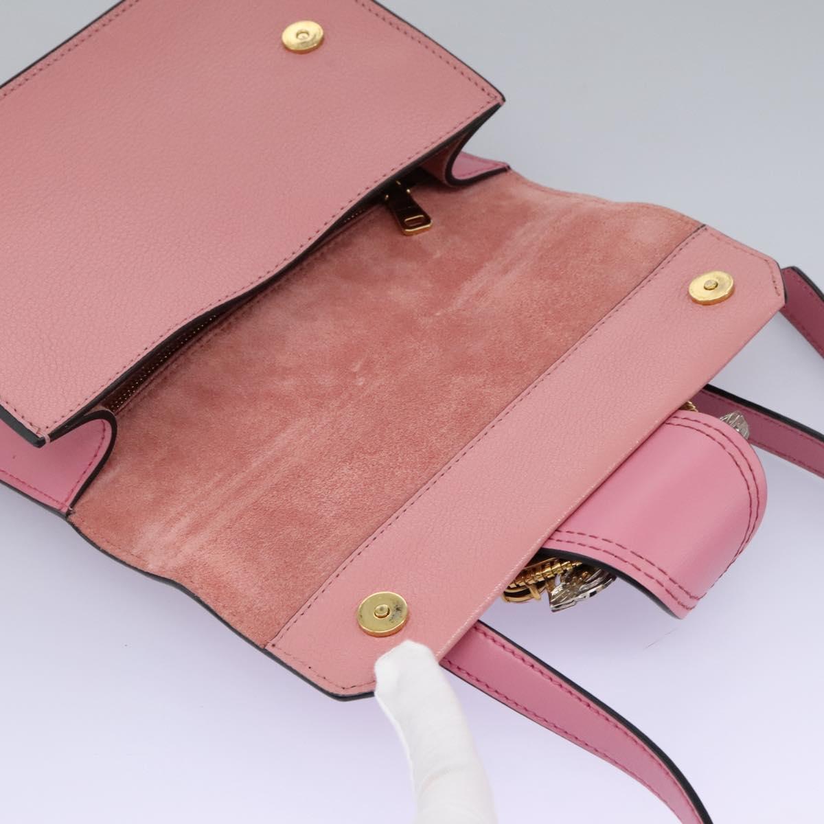 Miu Miu Madras Pink Leather Shoulder Bag (Pre-Owned)