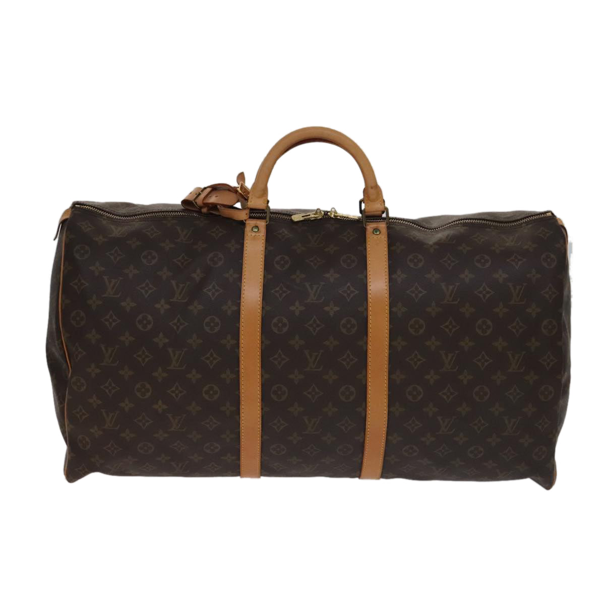 Louis Vuitton Keepall 60 Brown Canvas Travel Bag (Pre-Owned)