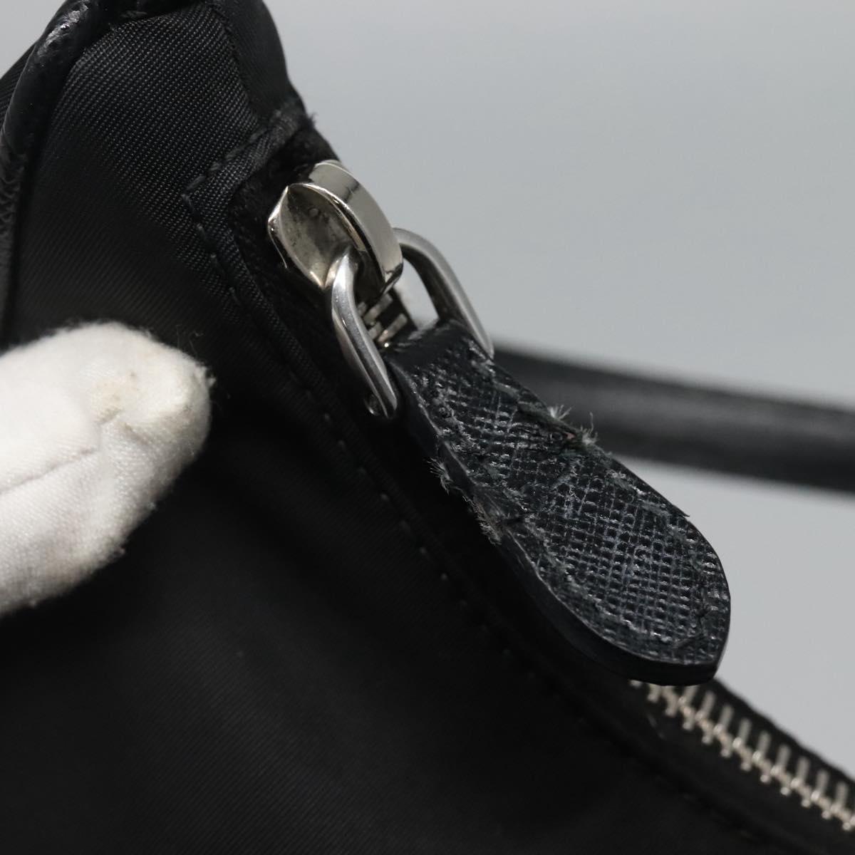 Prada Re-Edition Black Canvas Shoulder Bag (Pre-Owned)