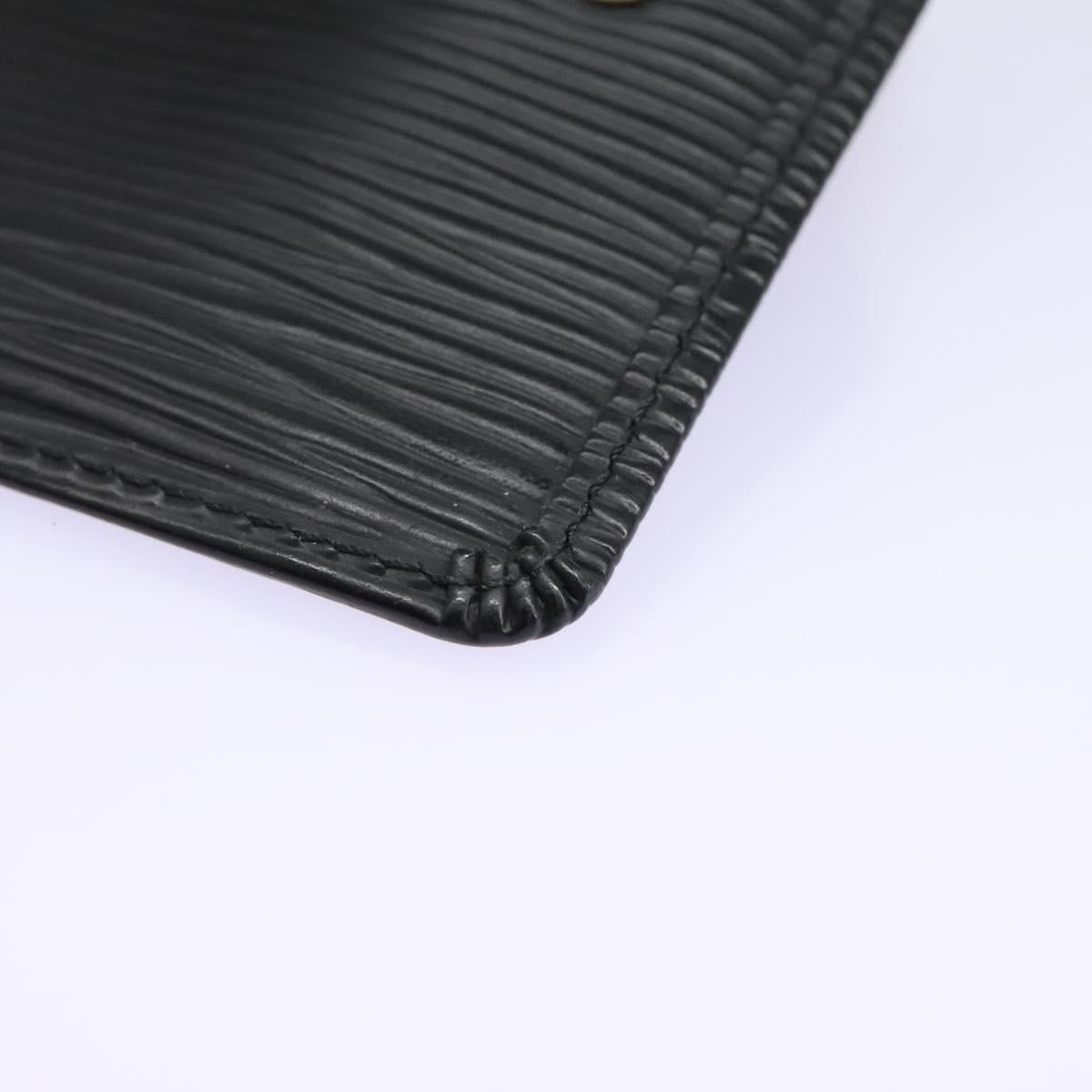Louis Vuitton Pochette Clés Black Leather Wallet (Pre-Owned)