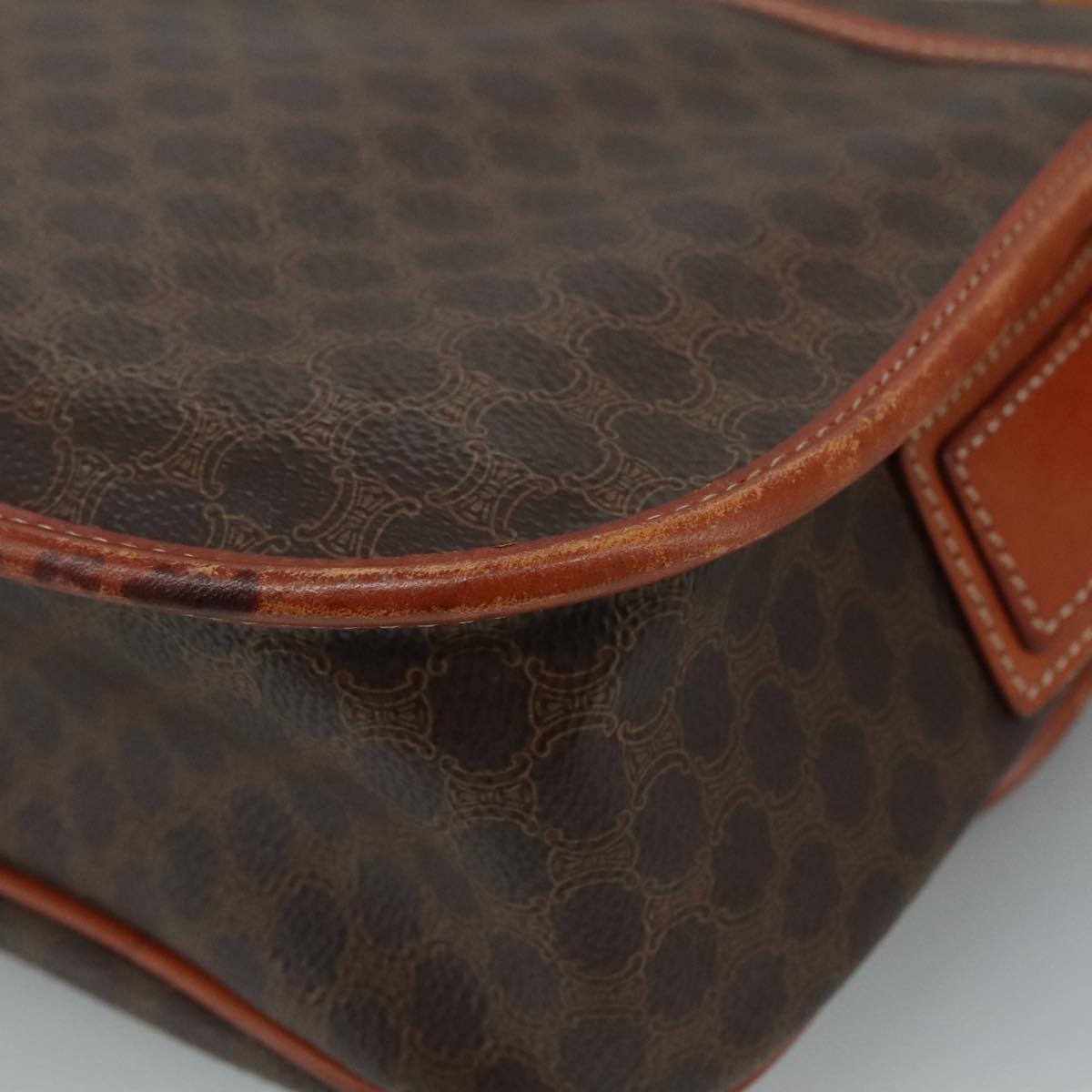 Céline Macadam Brown Canvas Shoulder Bag (Pre-Owned)