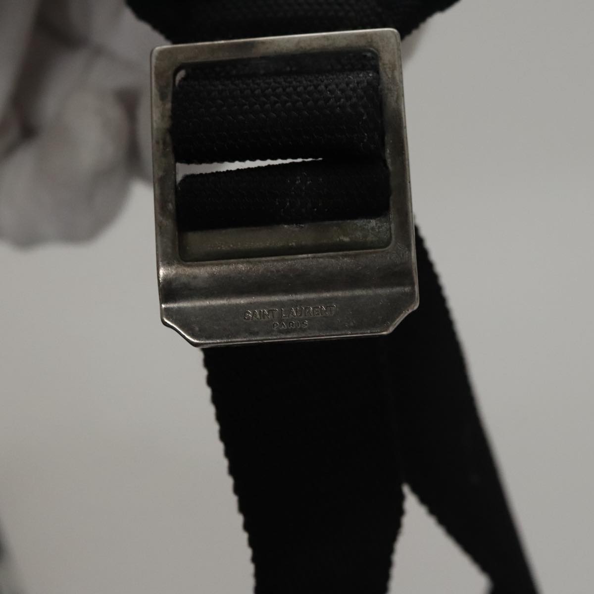 Yves Saint Laurent Black Synthetic Backpack Bag (Pre-Owned)