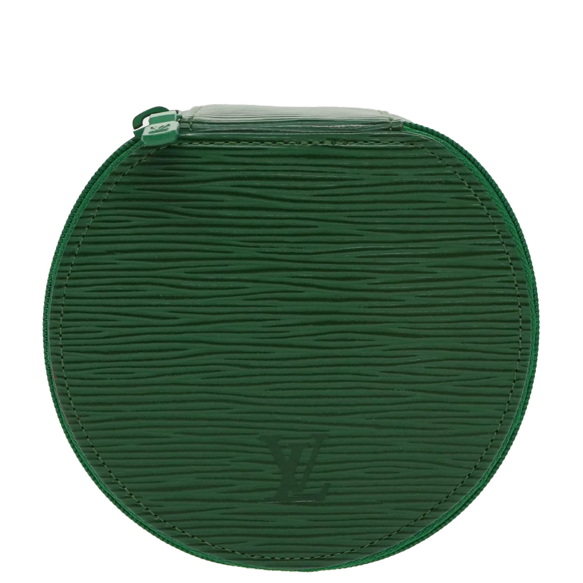 Louis Vuitton Ecrin Green Leather Clutch Bag (Pre-Owned)
