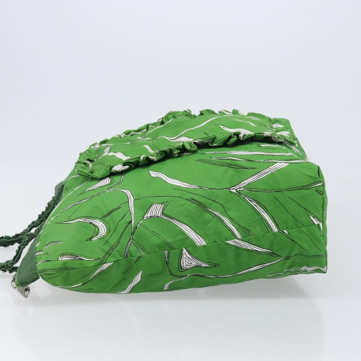 Miu Miu Vintage Nylon Green Nylon Handbag (Pre-Owned)
