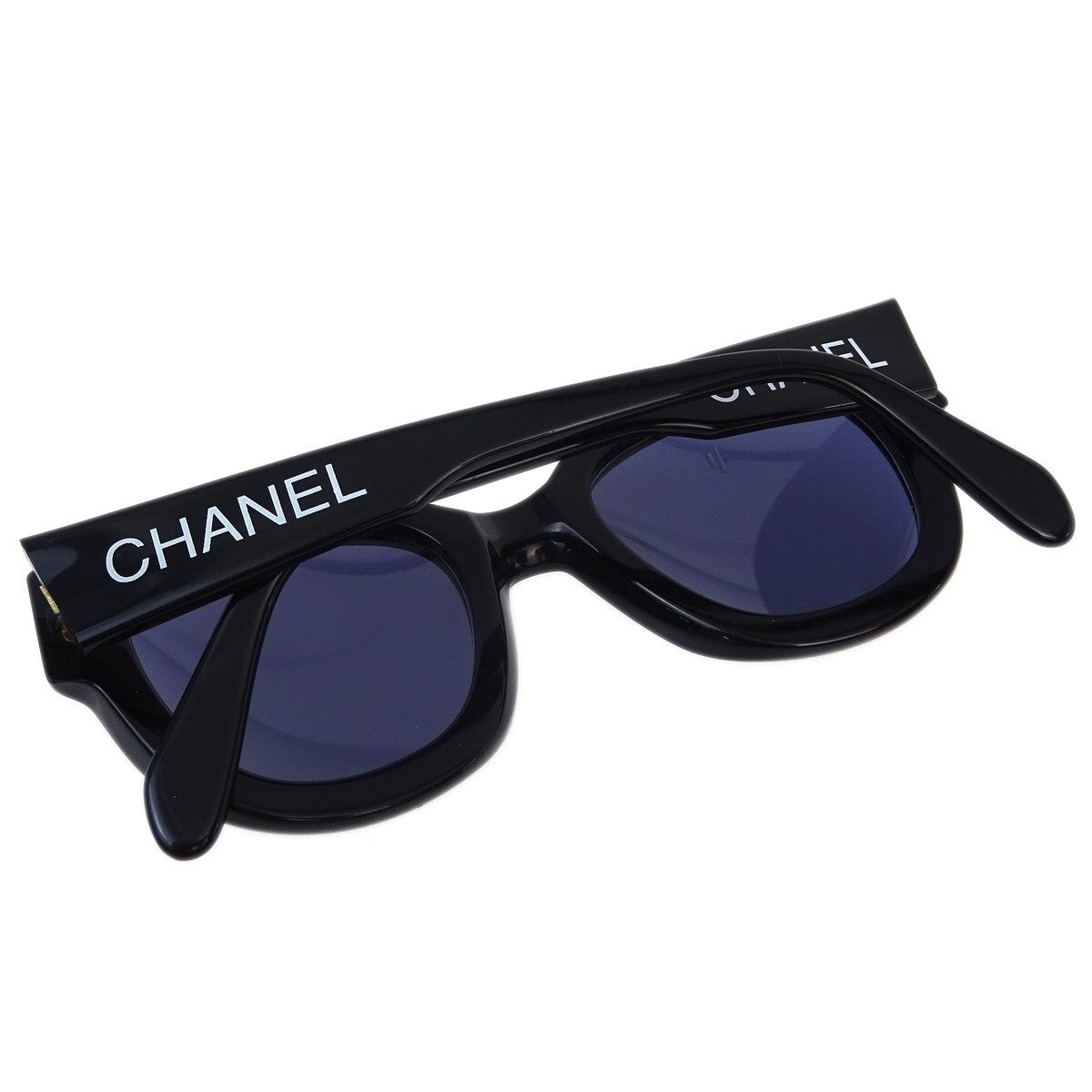 Chanel Chanel Logo Sunglasses Eye Wear Plastic Black Plastic Sunglasse Accessory (Pre-Owned)