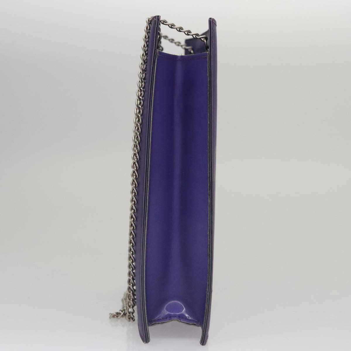Chanel Coco Mark Purple Vinyl Tote Bag (Pre-Owned)