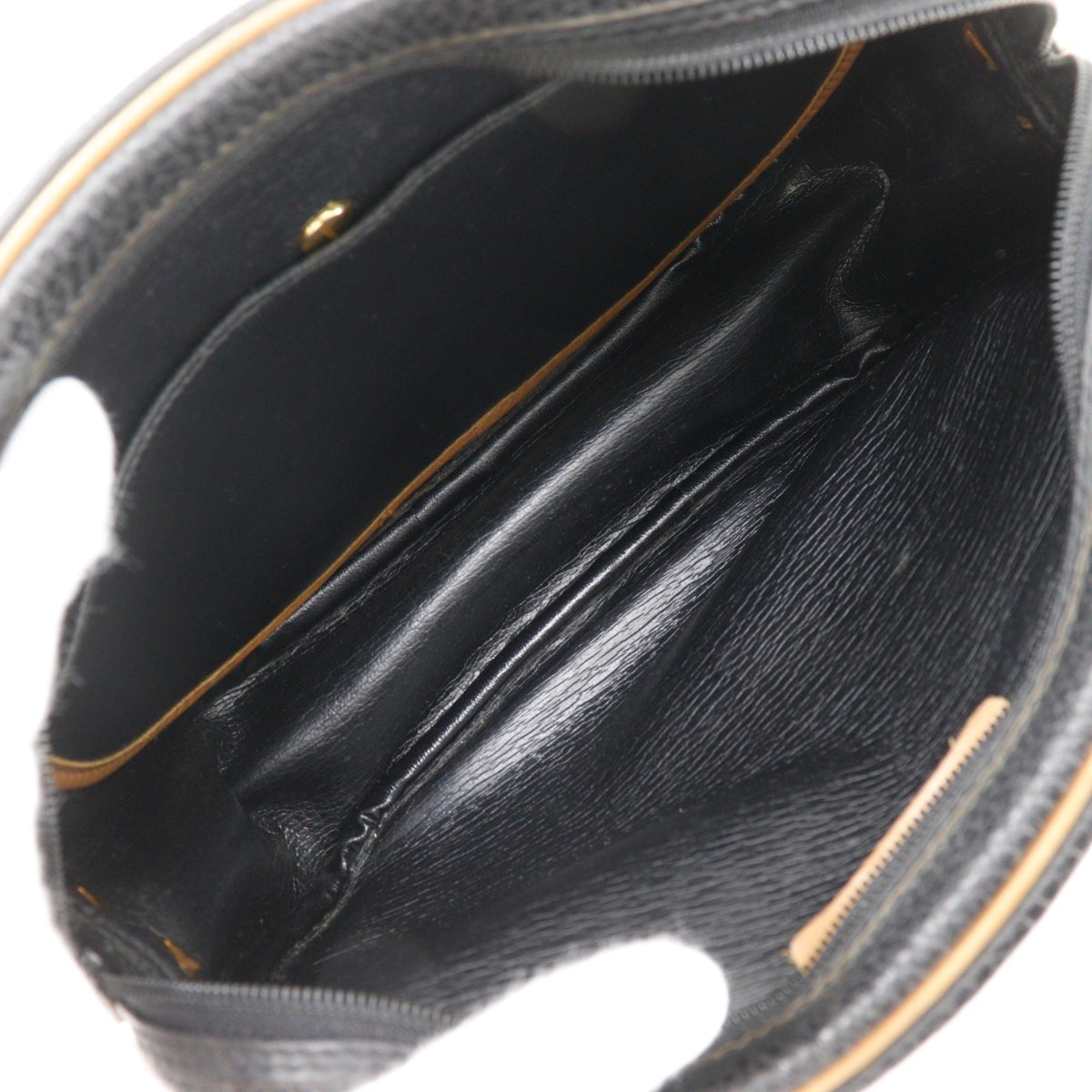 Christian Dior Cd Shoulder Bag Leather Black Leather Shoulder Bag Bag (Pre-Owned)