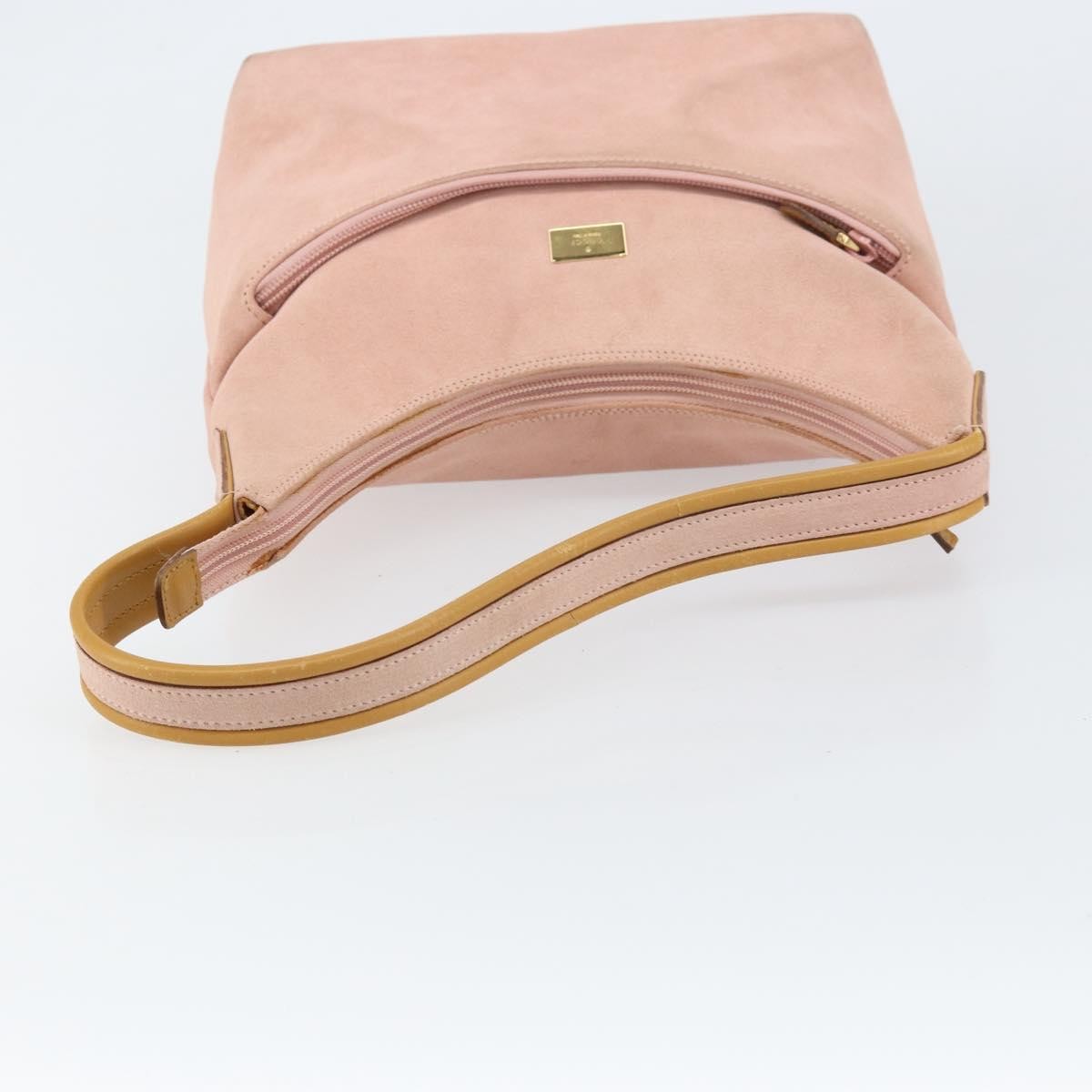 Gucci Vintage Suede Pink Suede Handbag (Pre-Owned)