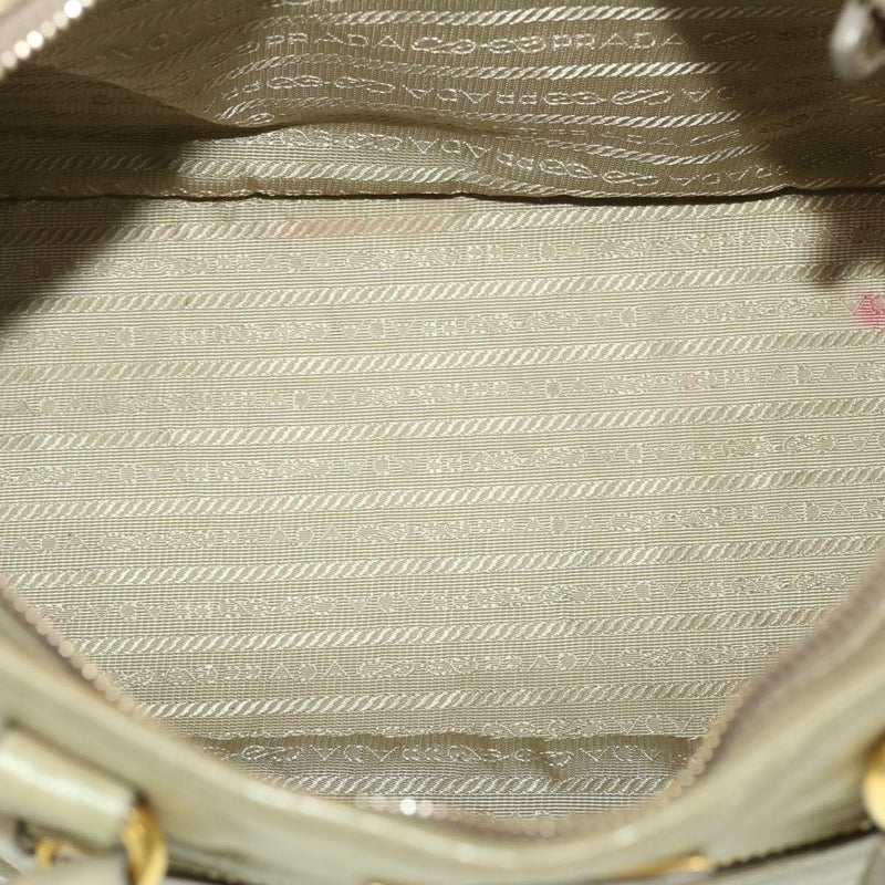 Prada Grey Leather Handbag (Pre-Owned)
