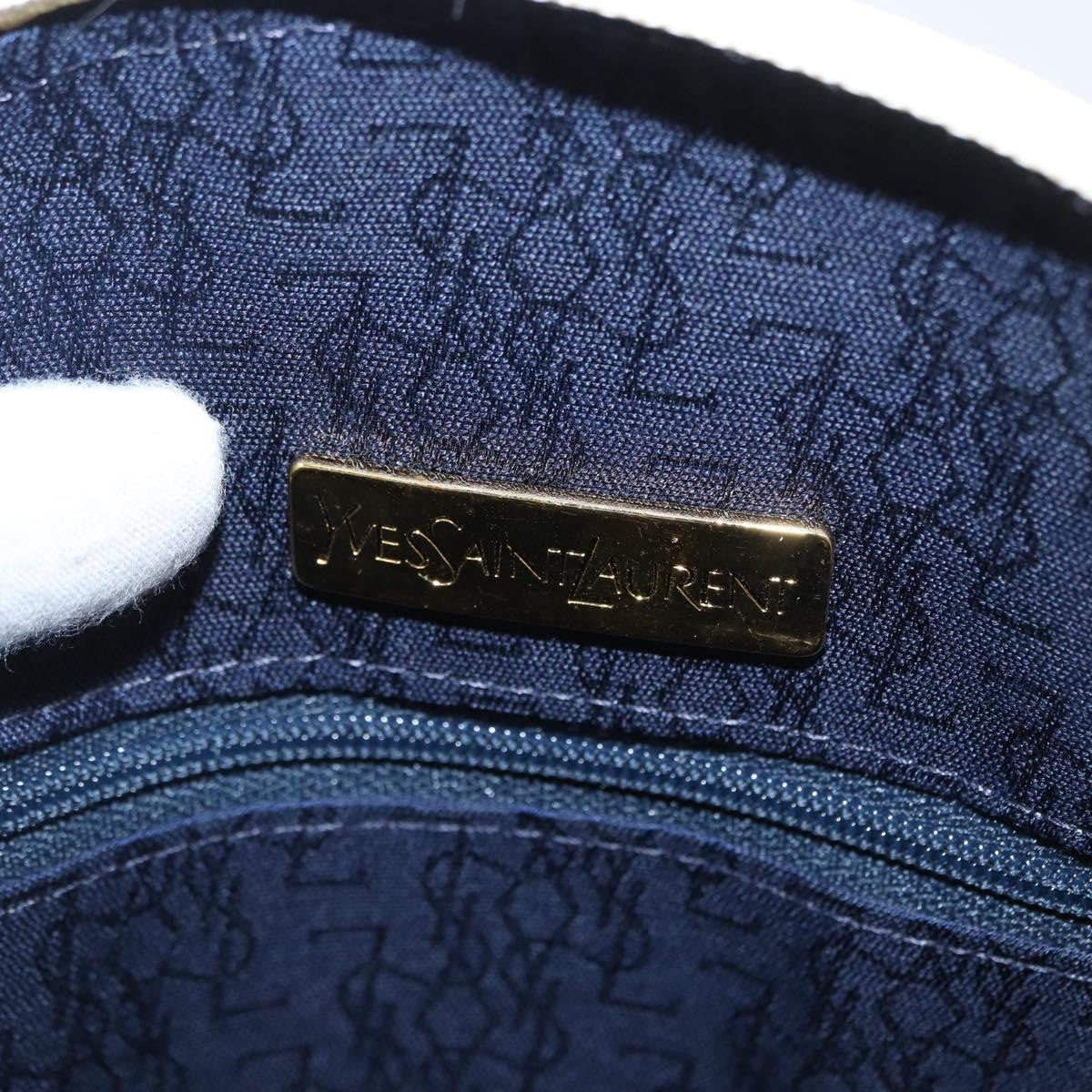 Saint Laurent Vintage Handbag Leather White Leather Handbag (Pre-Owned)