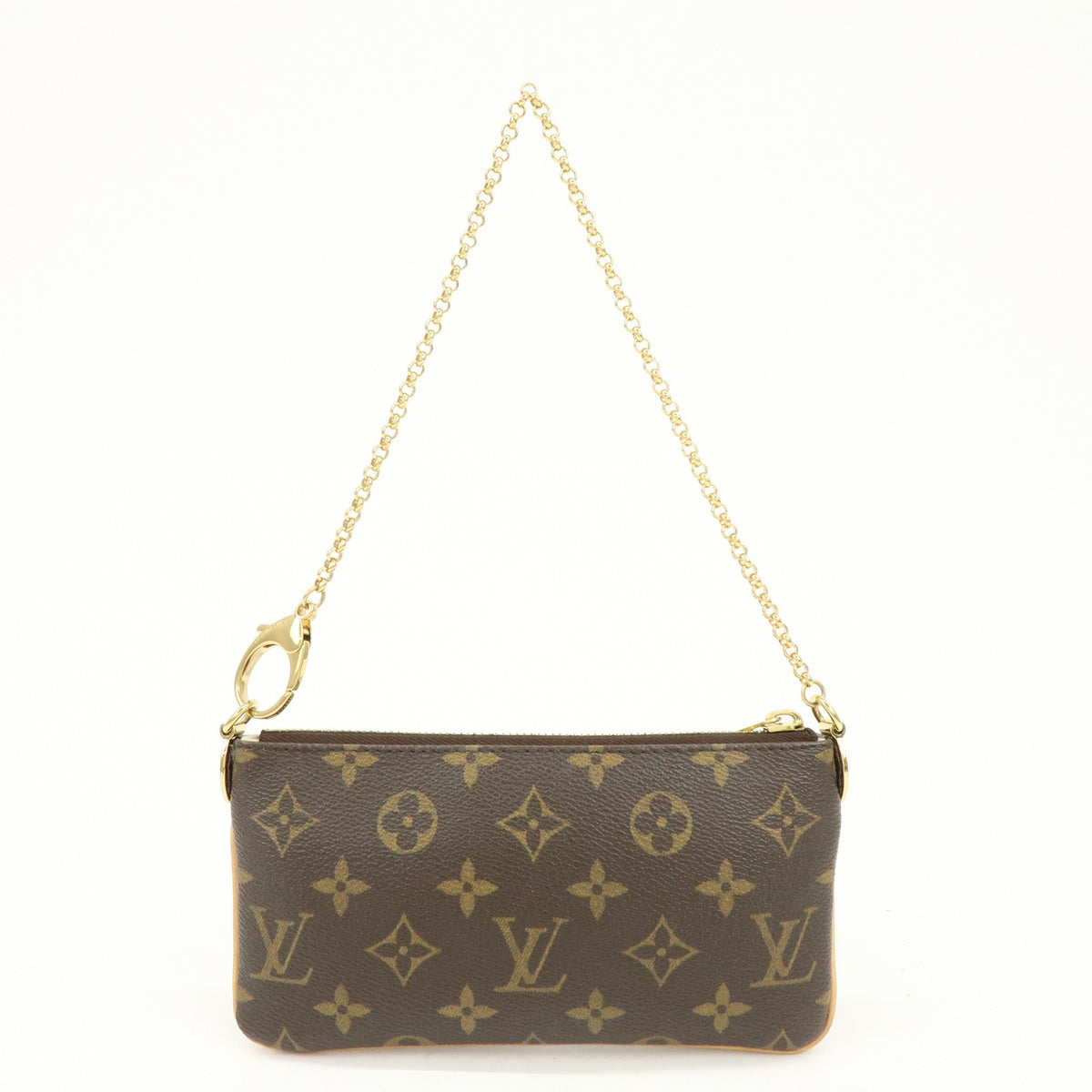 Louis Vuitton Milla Pochette Monogram Canvas Brown Canvas Clutche & Pouche Bag (Pre-Owned)
