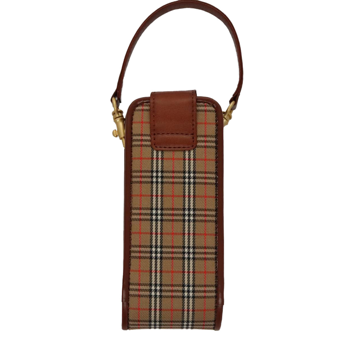 Burberry Nova Check Beige Canvas Clutch Bag (Pre-Owned)