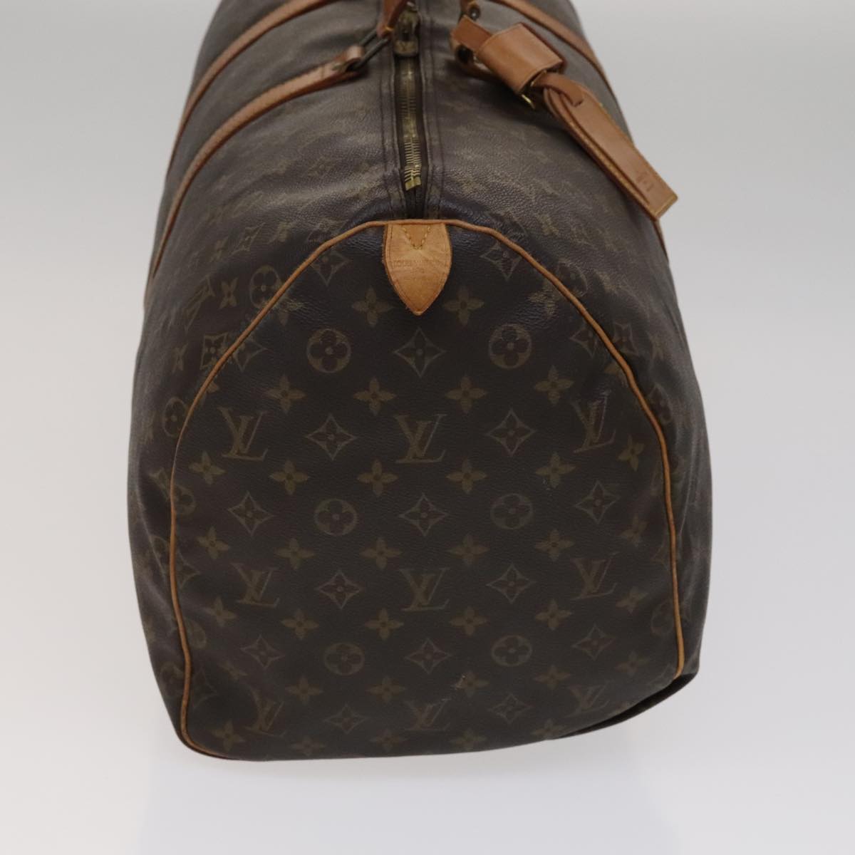 Louis Vuitton Keepall 55 Brown Canvas Travel Bag (Pre-Owned)