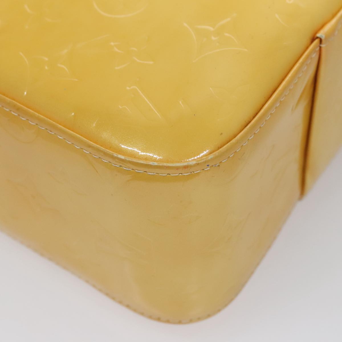 Louis Vuitton Columbus Yellow Patent Leather Tote Bag (Pre-Owned)