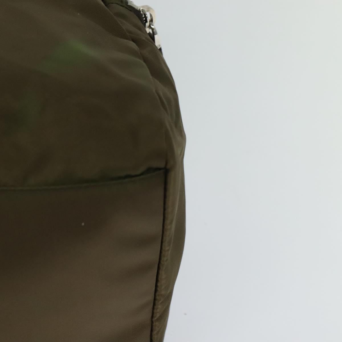 Prada Tessuto Khaki Synthetic Travel Bag (Pre-Owned)