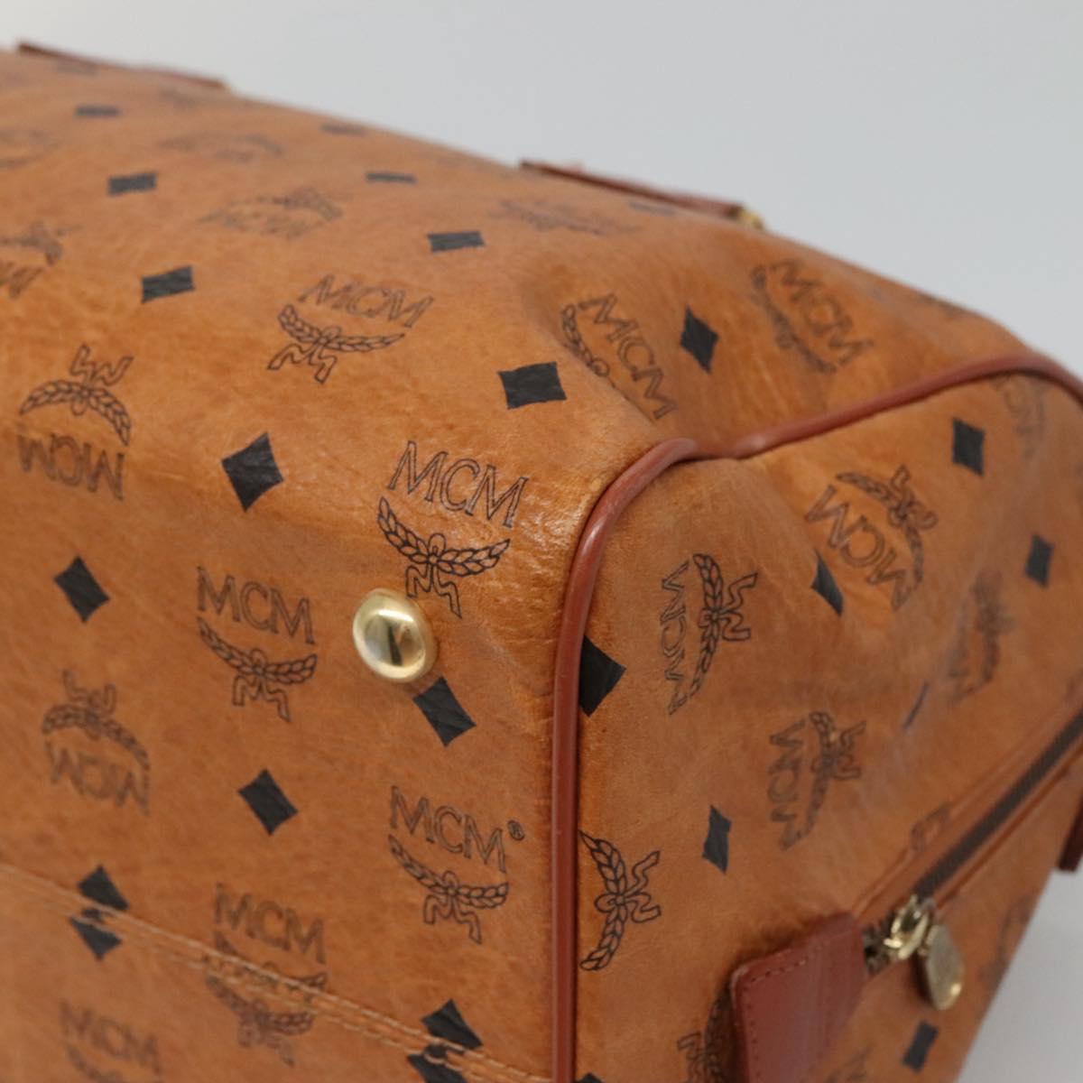 MCM Visetos Brown Canvas Travel Bag (Pre-Owned)