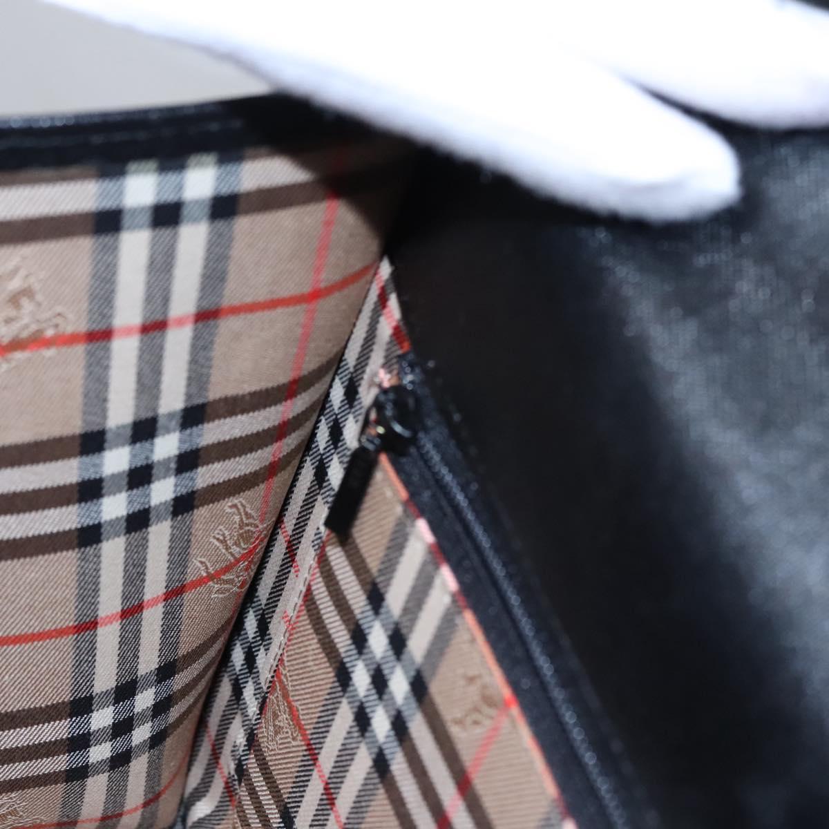 Burberry Black Leather Handbag (Pre-Owned)