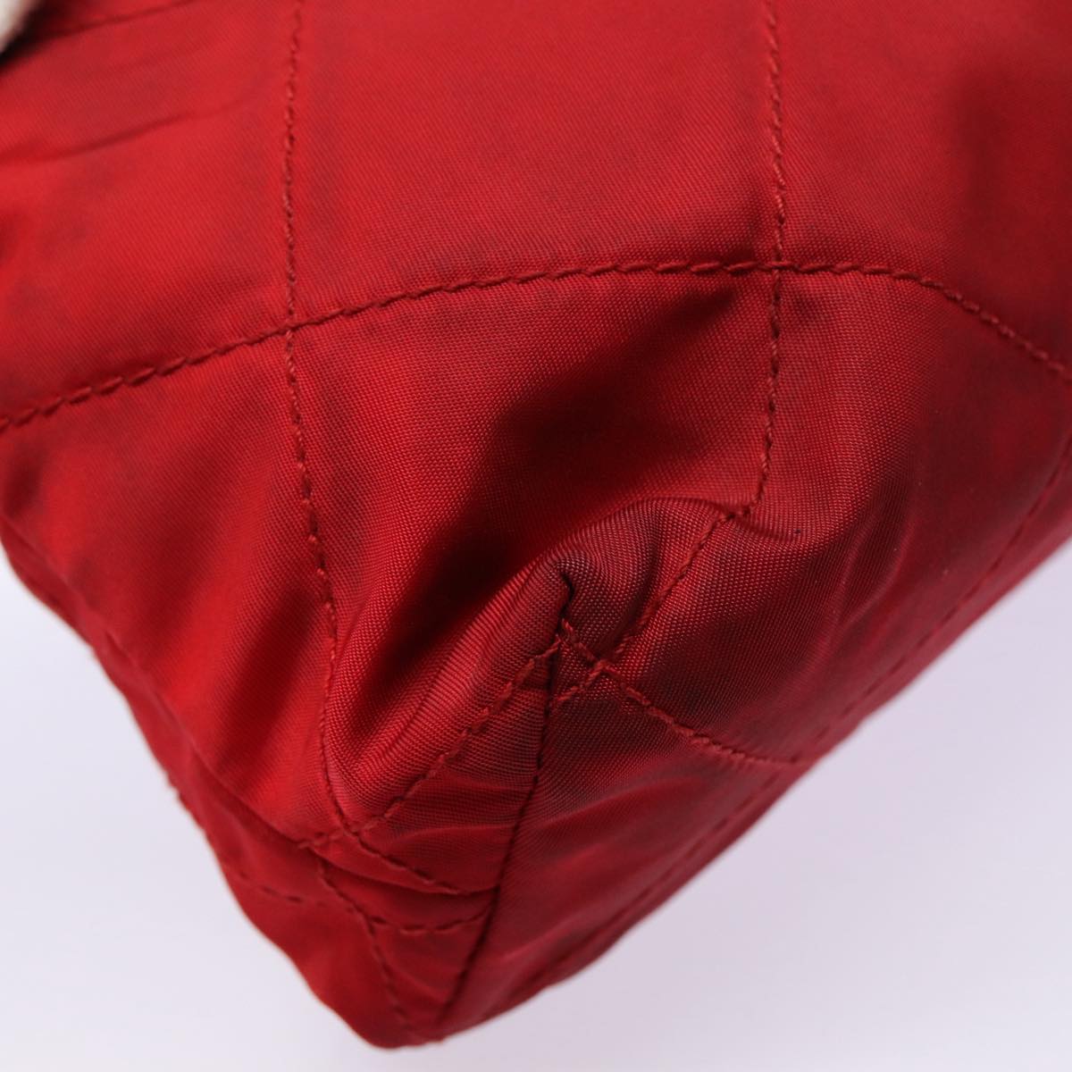 Prada Tessuto Red Synthetic Clutch Bag (Pre-Owned)