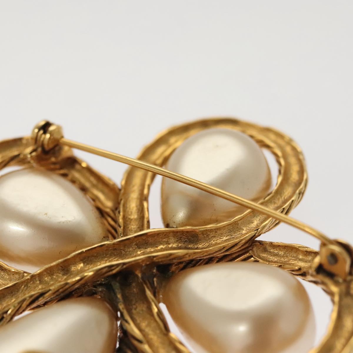 Chanel Coco Mark Gold Metal Brooch Jewelry (Pre-Owned)