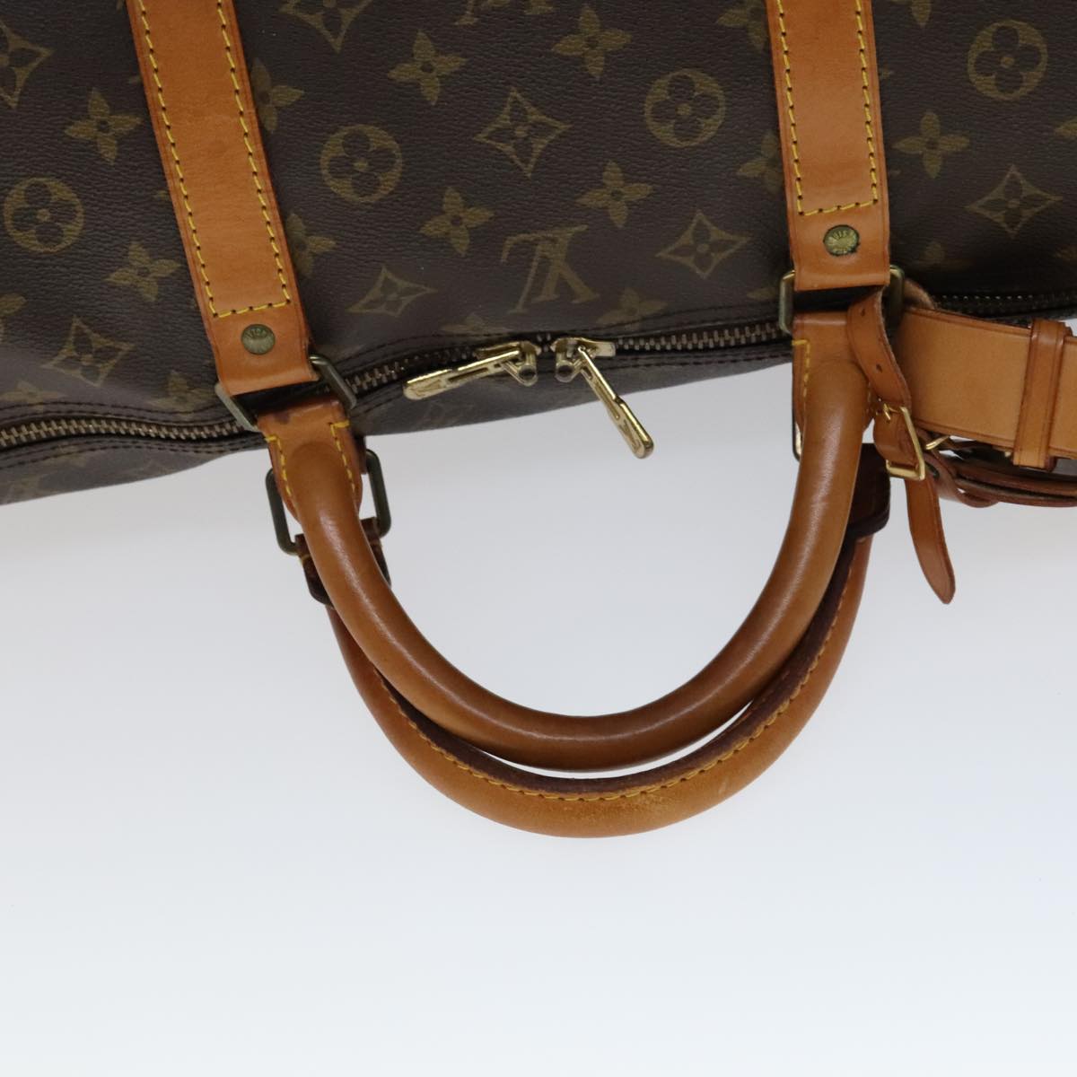Louis Vuitton Keepall 60 Brown Canvas Travel Bag (Pre-Owned)