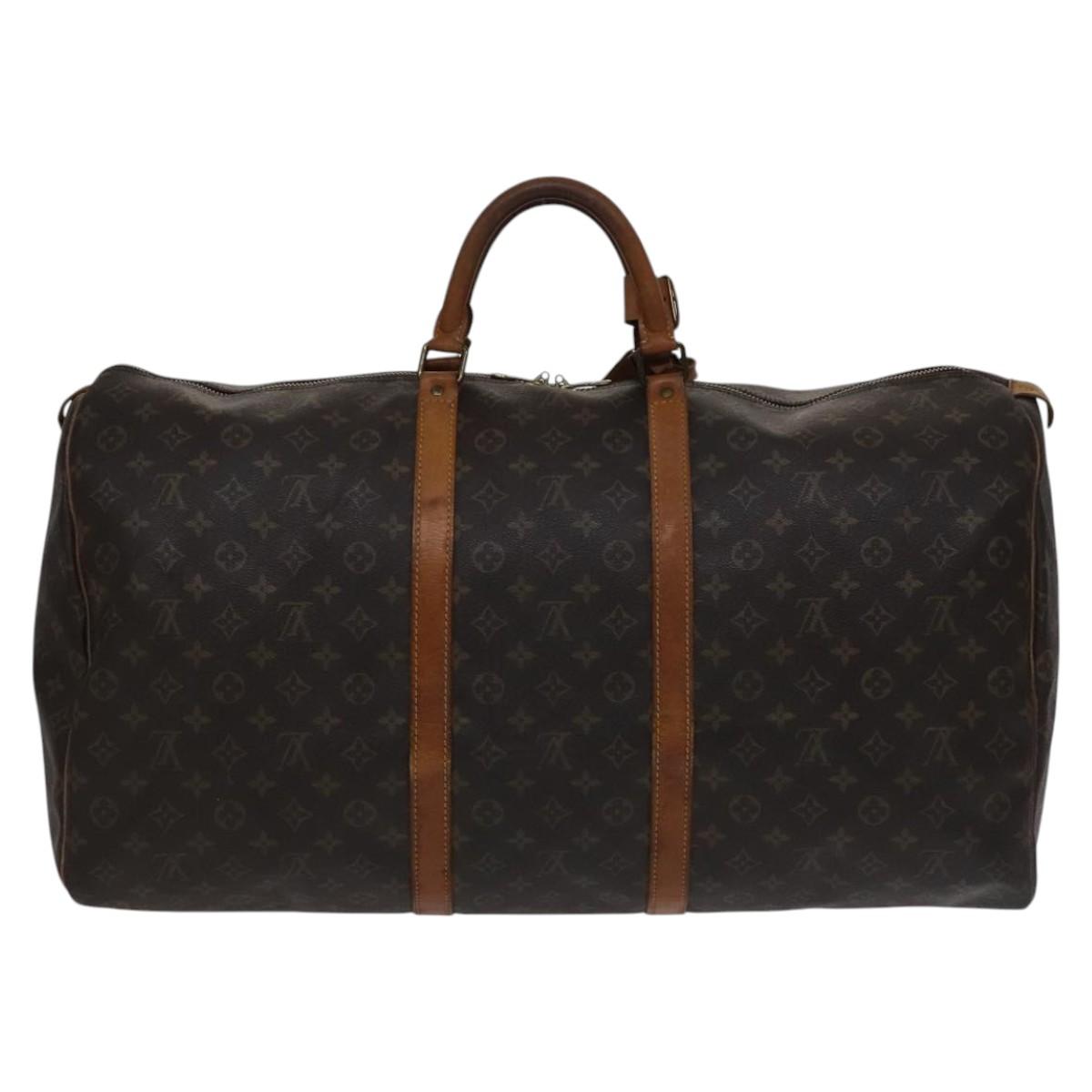 Louis Vuitton Keepall 60 Brown Canvas Travel Bag (Pre-Owned)