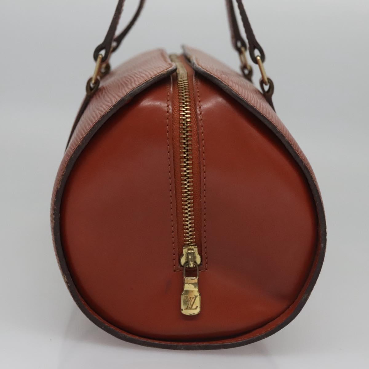 Louis Vuitton Soufflot Brown Leather Handbag (Pre-Owned)