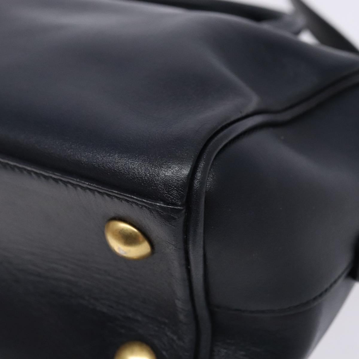Saint Laurent Baby Duffle Navy Leather Handbag (Pre-Owned)