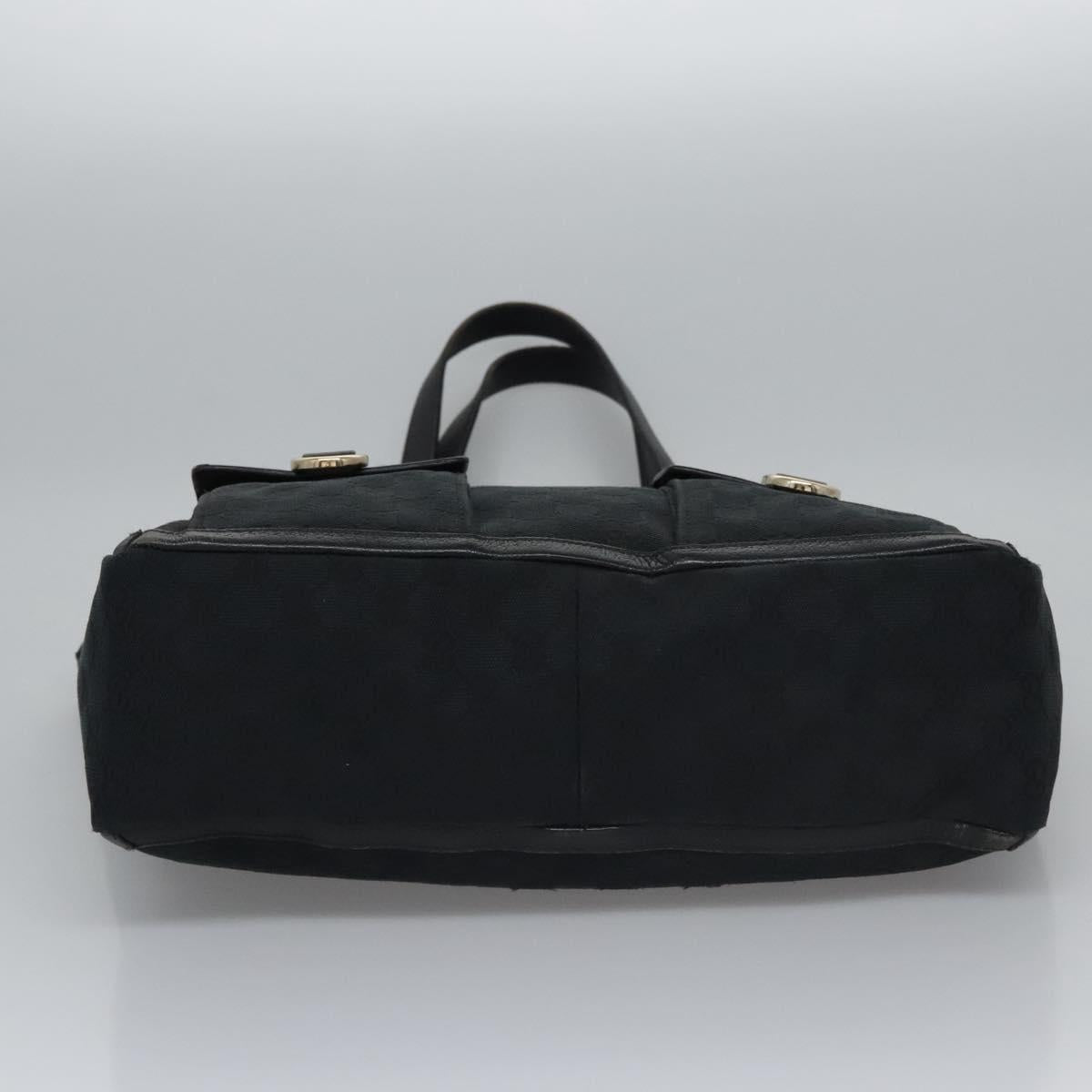 Gucci Abbey Black Canvas Tote Bag (Pre-Owned)