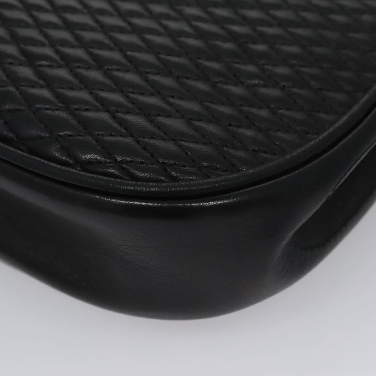 Bally Black Leather Shoulder Bag (Pre-Owned)