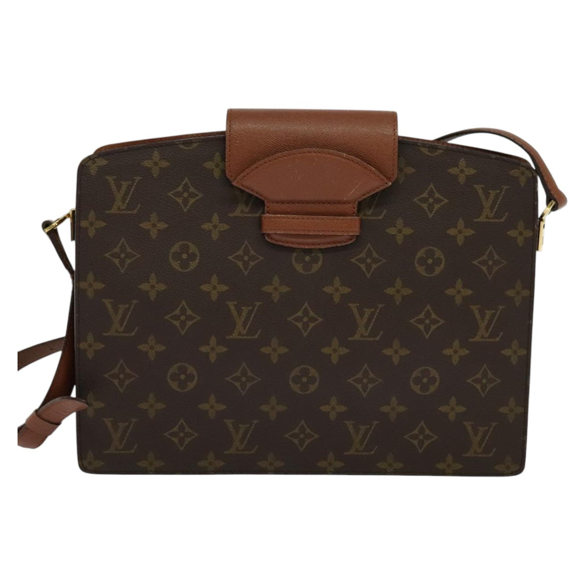 Louis Vuitton Courcelle Brown Canvas Shoulder Bag (Pre-Owned)