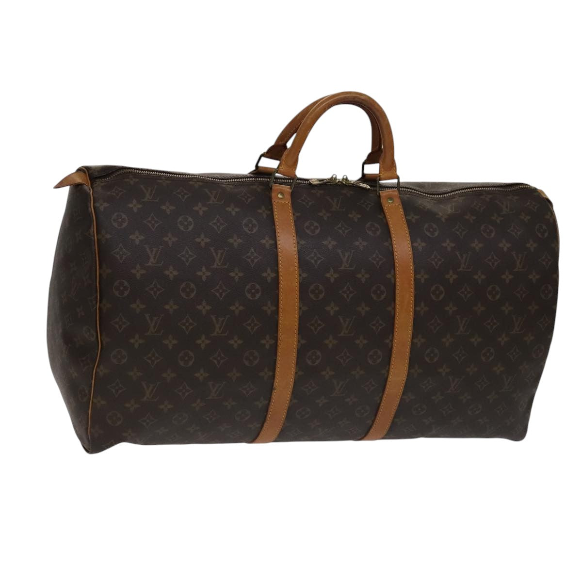 Louis Vuitton Keepall 60 Brown Canvas Travel Bag (Pre-Owned)