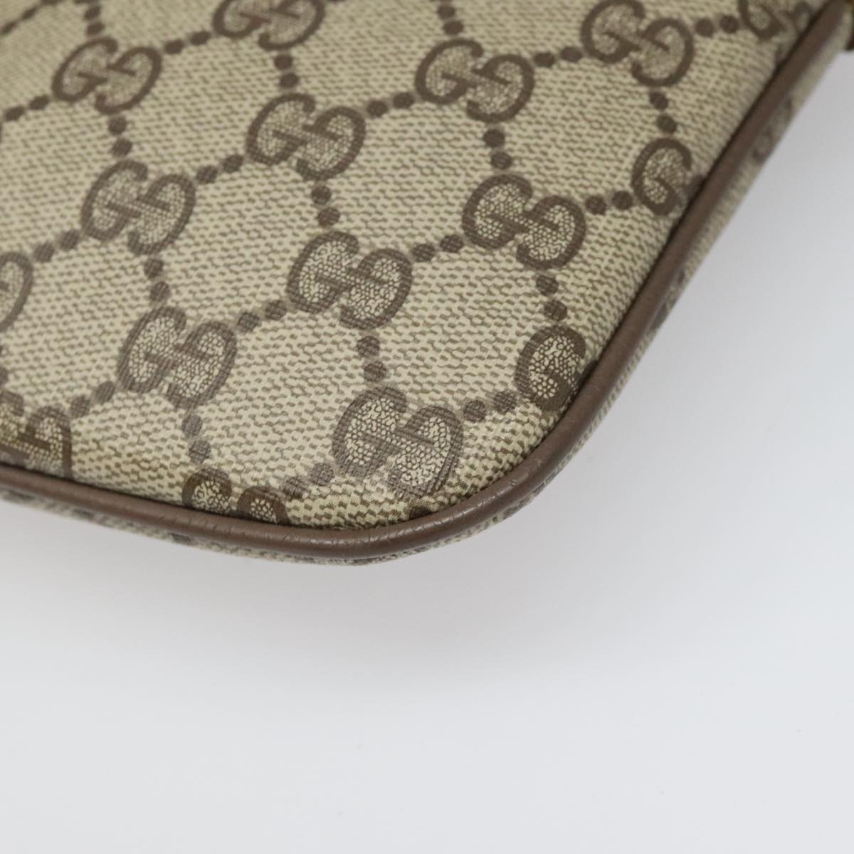Gucci Ophidia Beige Canvas Shoulder Bag (Pre-Owned)