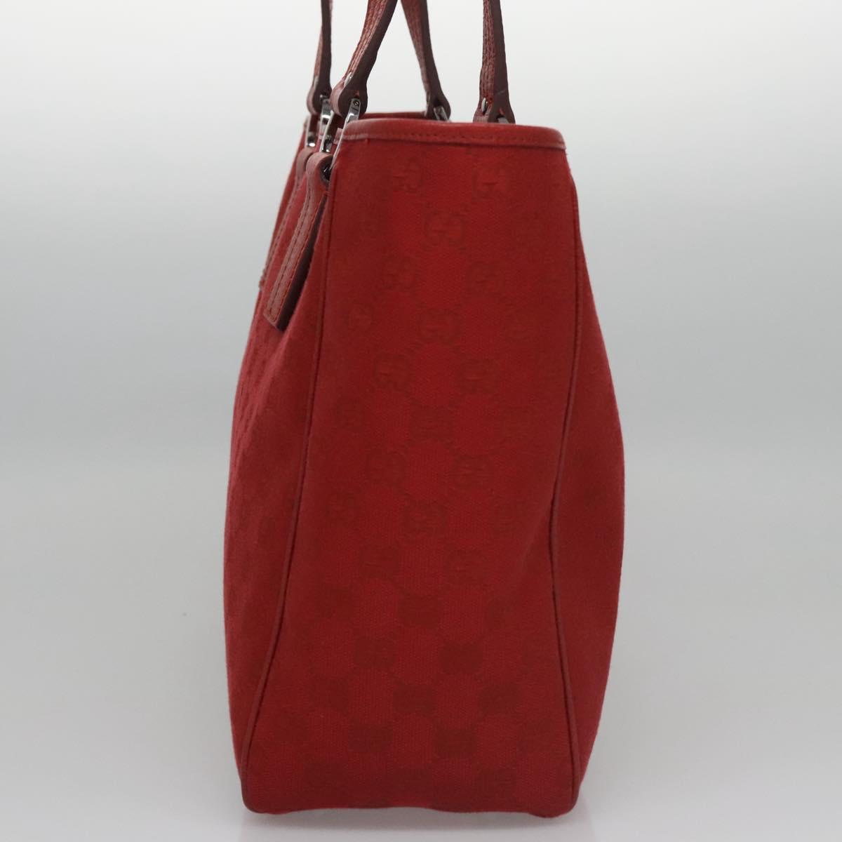 Gucci Gg Canvas Red Canvas Tote Bag (Pre-Owned)