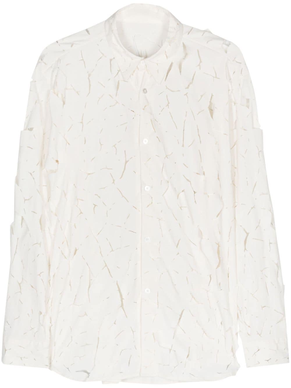 Post Archive Faction Men's Cut-Out Detail Nylon Shirt
