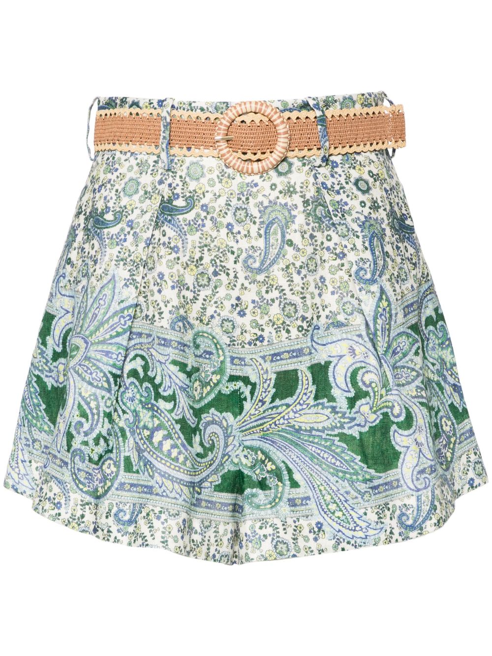 Zimmermann Women's Ottie Tuck Linen Shorts