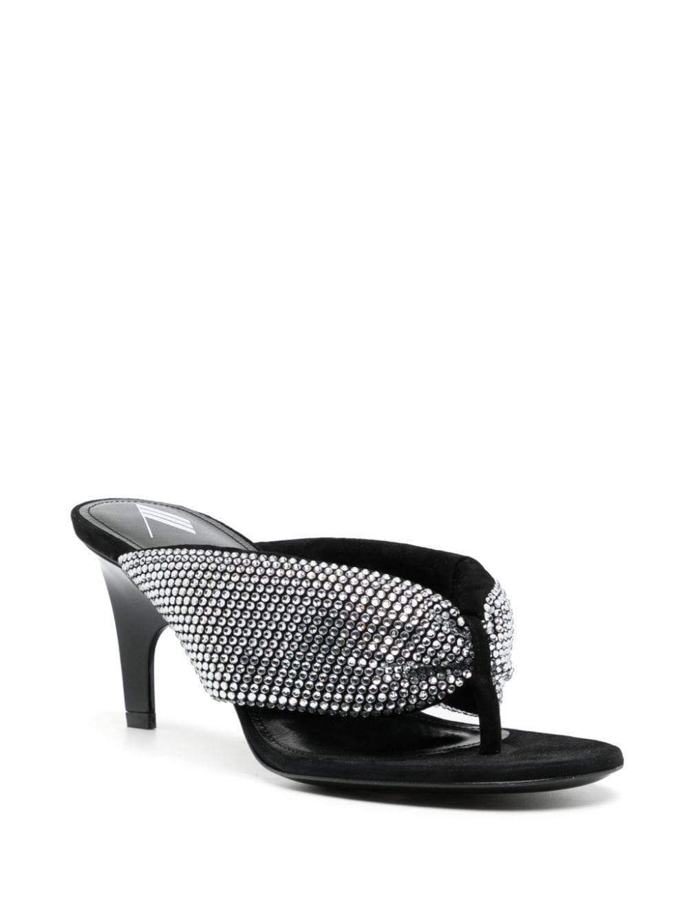 The Attico Women's Rem Crystal-Embellished Thong Sandals