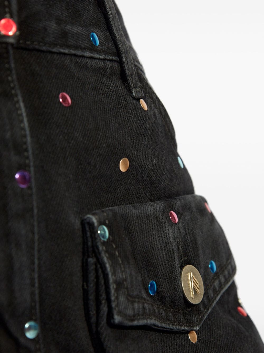 The Attico Women's Fay Denim Mini Skirt