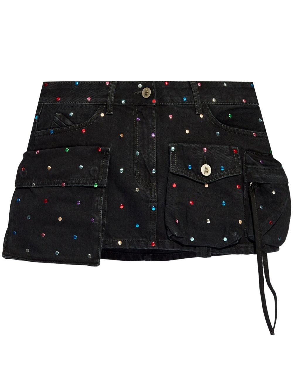 The Attico Women's Fay Denim Mini Skirt