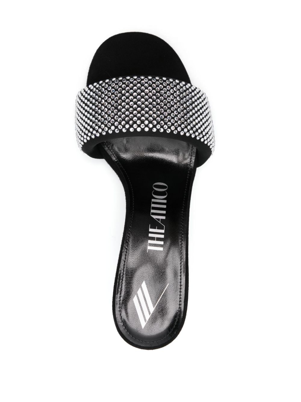 The Attico Women's Rem Mules With Rhinestones 60Mm