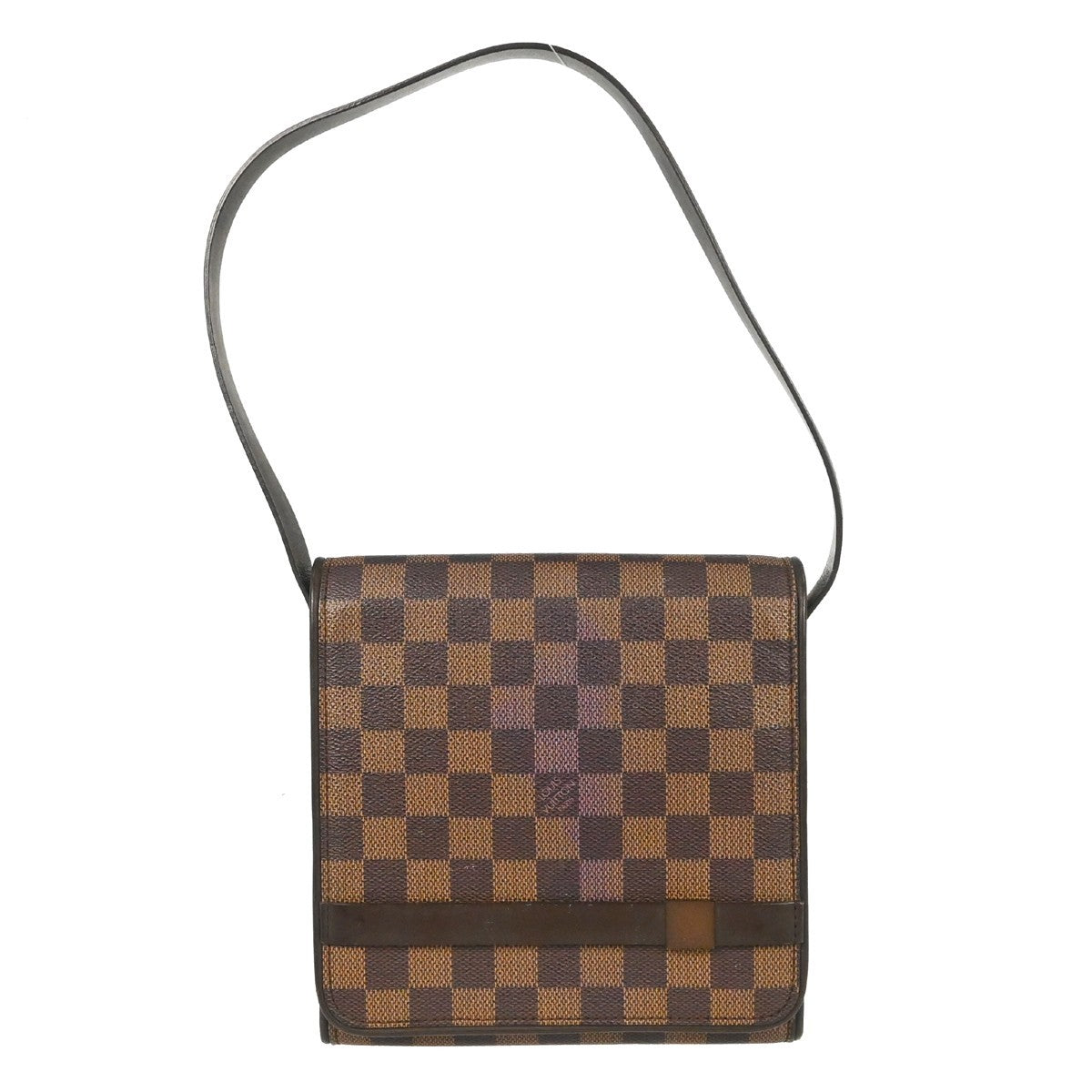 Louis Vuitton Tribeca Carre Damier Brown Canvas Handbag (Pre-Owned)