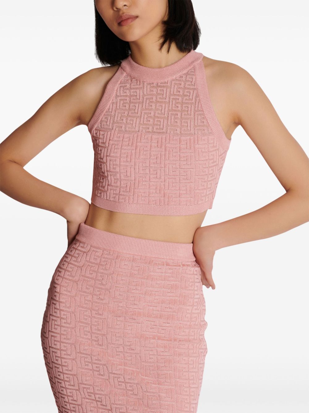 Balmain Women's Pb Labyrinth Knit Top