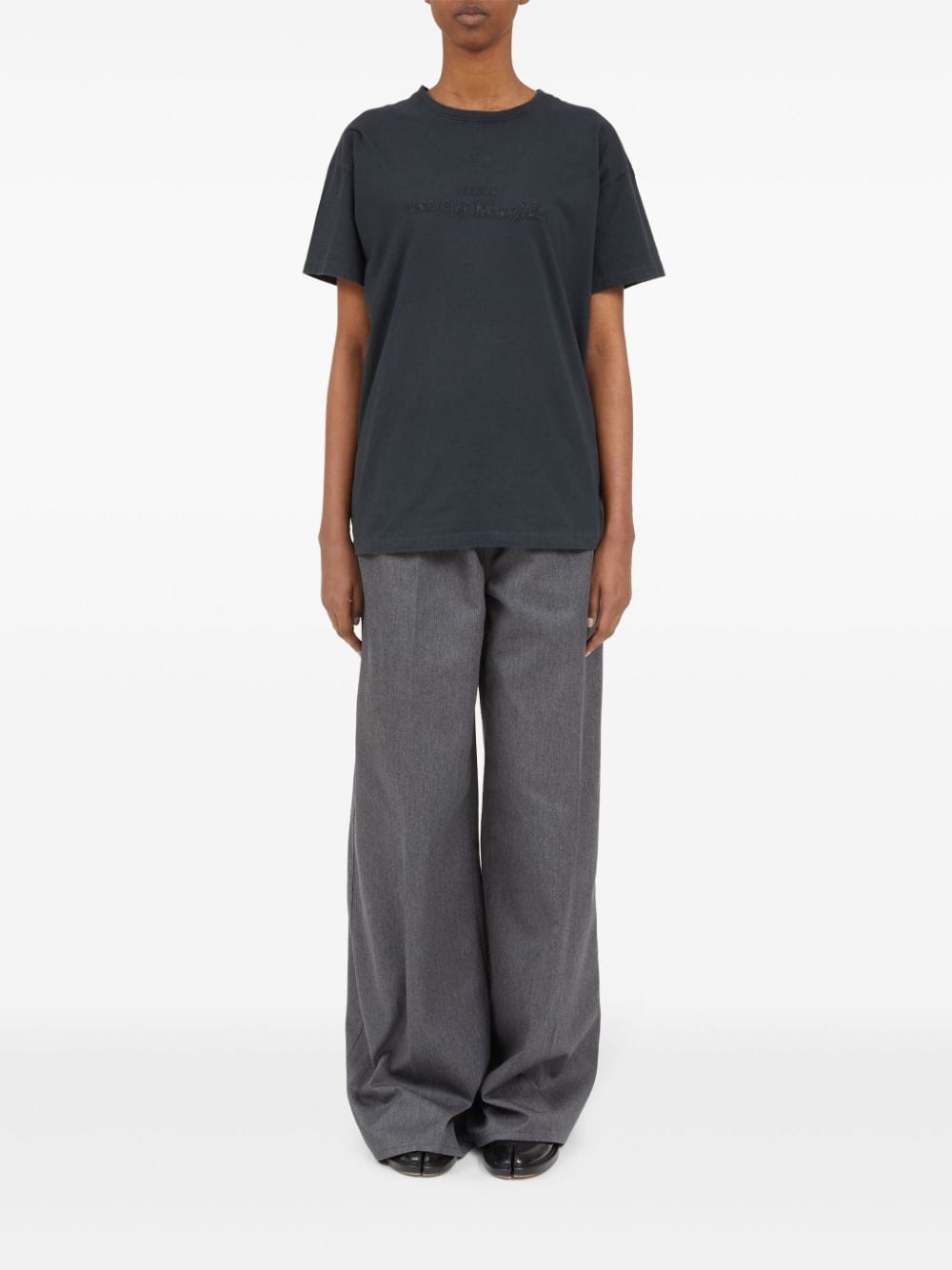 Maison Margiela Women's Logo-Embroidered Cotton T-Shirt